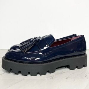 Sarto Franco Sarto Balinna Blue Patent Platform Loafer 7M